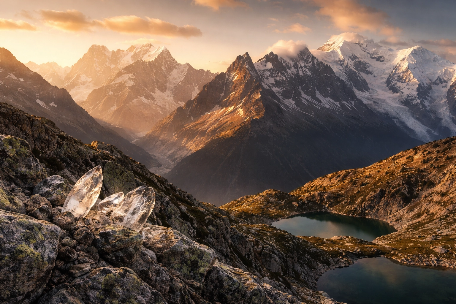Alpine peaks and geological ridgelines — the tectonic architecture of the Alps